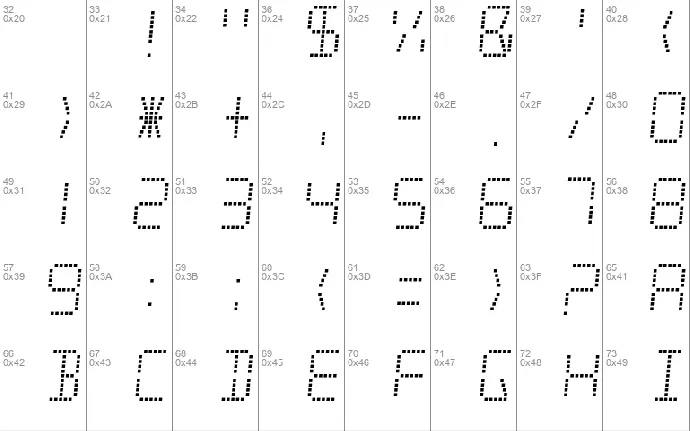 Minisystem font