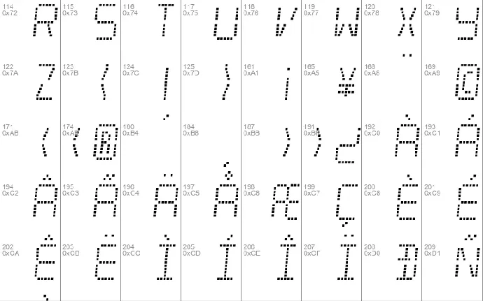 Minisystem font