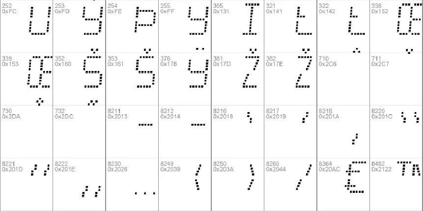 Minisystem font