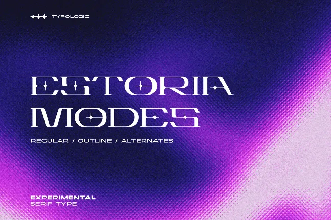 Estoria Futuristic font