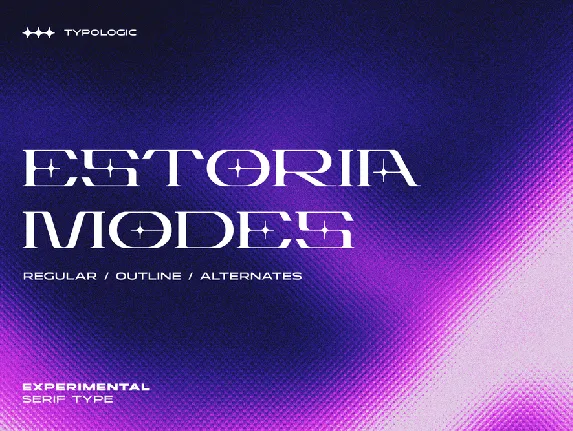 Estoria Futuristic font