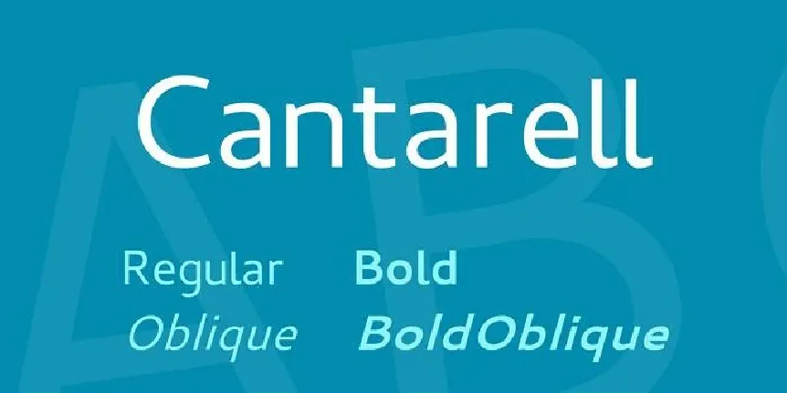 Cantarell Family font