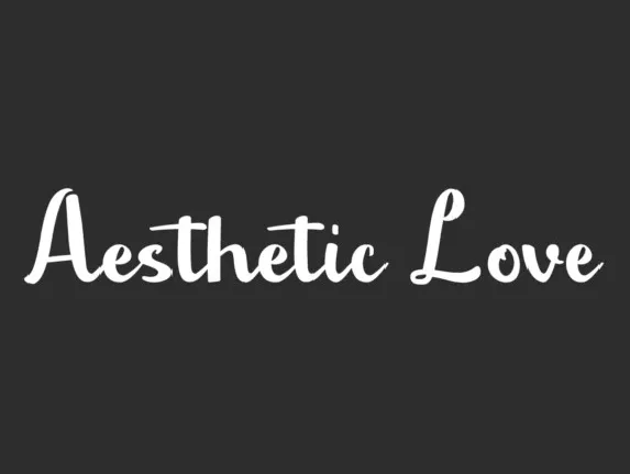 Aesthetic Love font