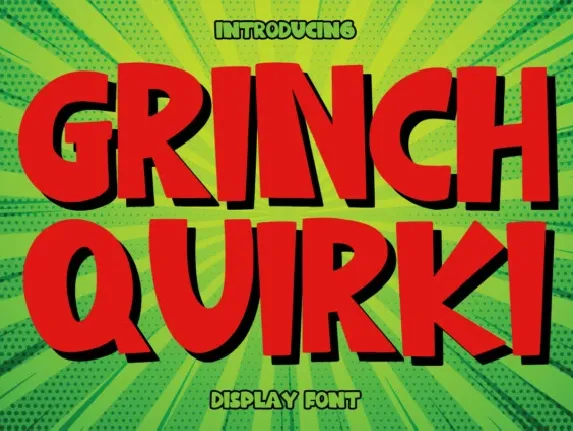 Grinch Quirki font