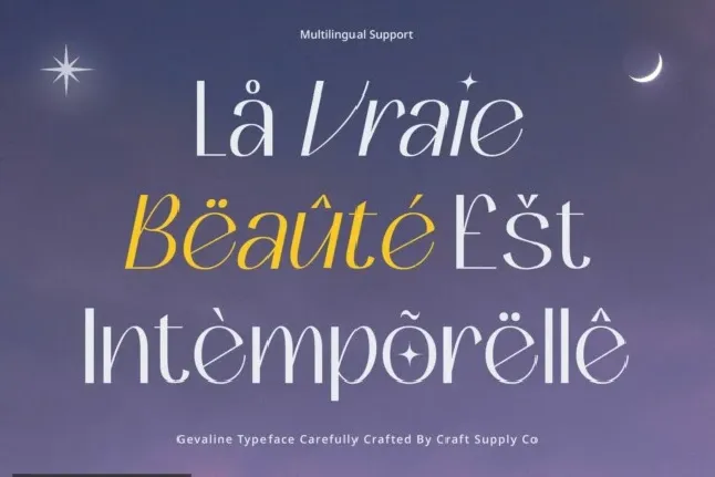 Gevaline font