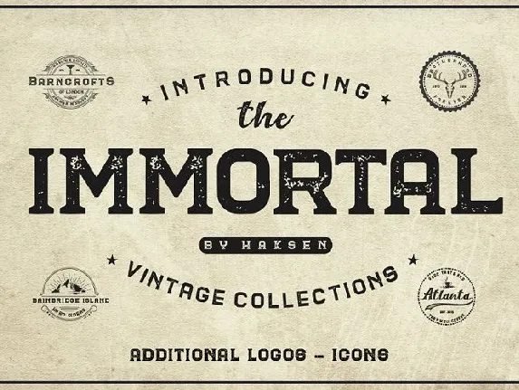 The Immortal Vintage font