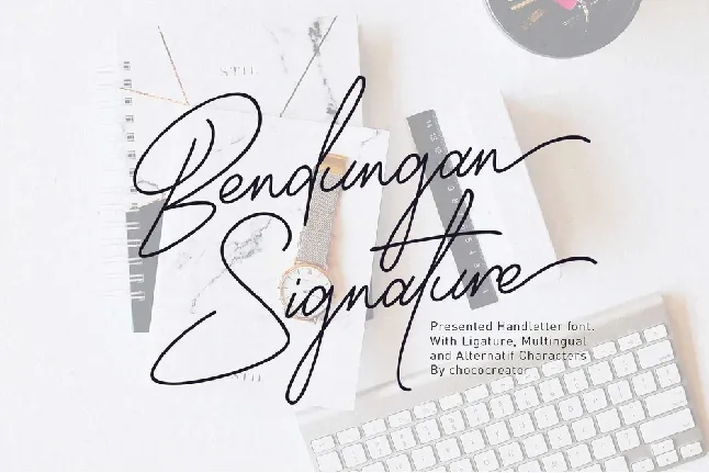 Bendungan Signature font