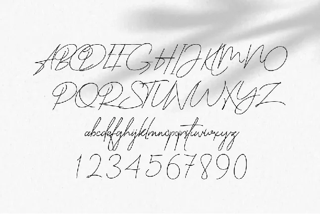 Bendungan Signature font