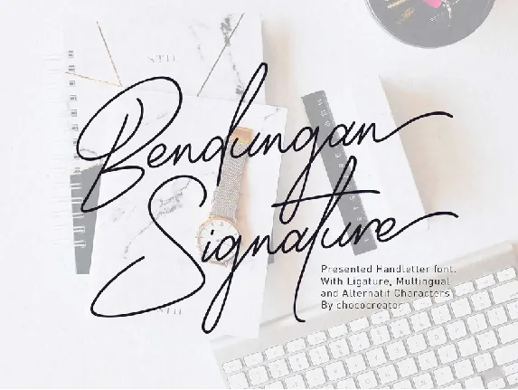 Bendungan Signature font