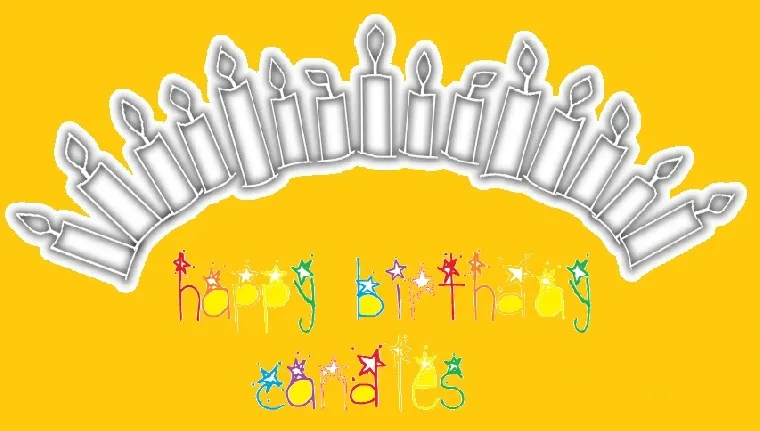 Happy Birthday Candles font