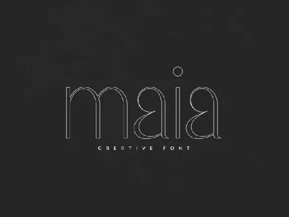 Maia font