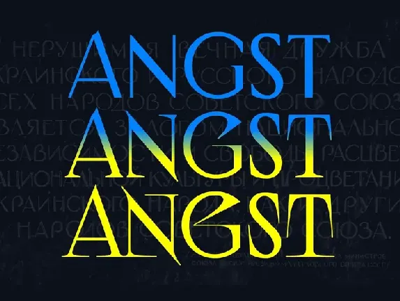 Angst font