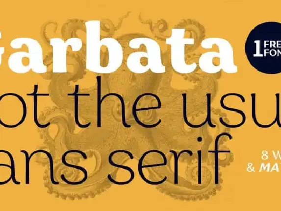 Garbata Sans Serif Family font