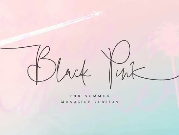 Black Pink Summer font