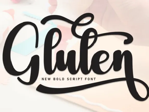 Gluten Script font