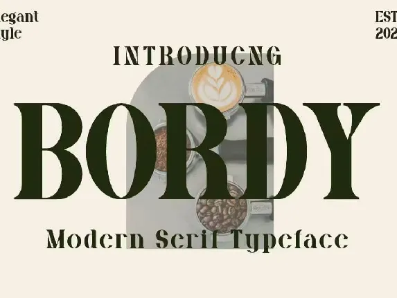 Bordy font