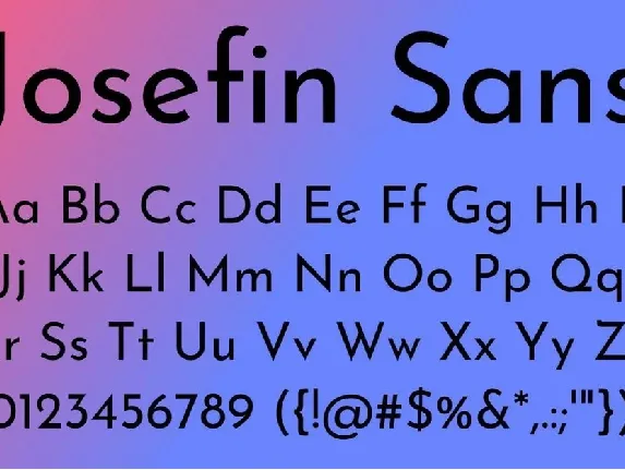 Josefin Sans font