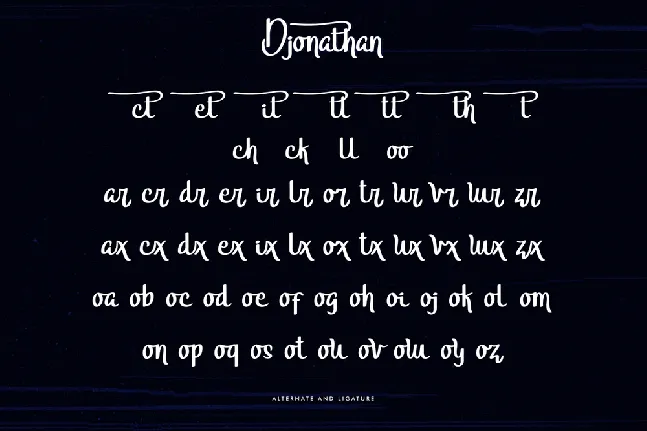 Djonathan Demo font