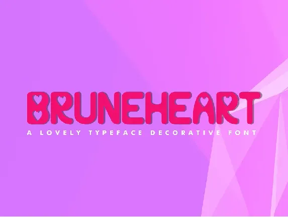 Bruneheart Demo font