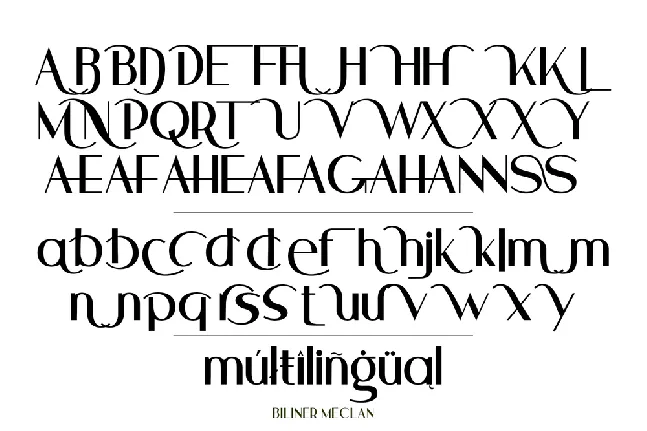 Biliner Meclan Demo font