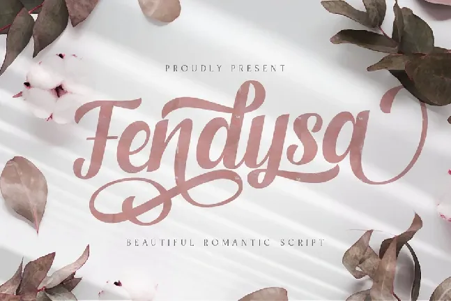 Fendysa Bold Calligraphy font