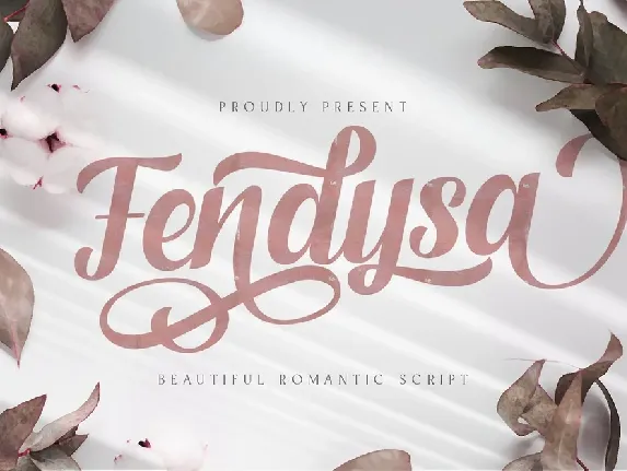 Fendysa Bold Calligraphy font