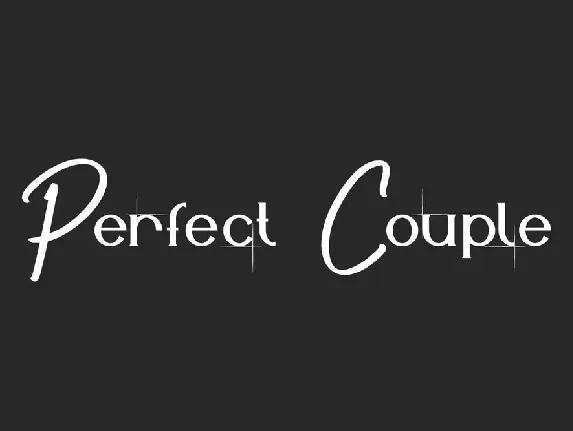 Perfect Couple font