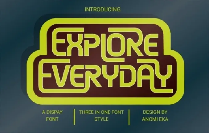 Explore Everyday font