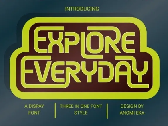 Explore Everyday font