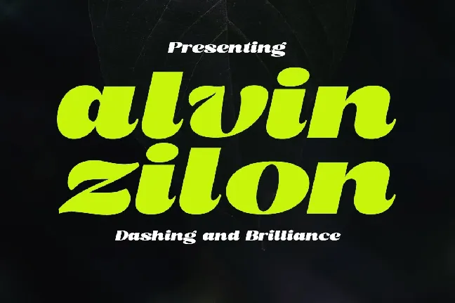 Alvin Zilon font