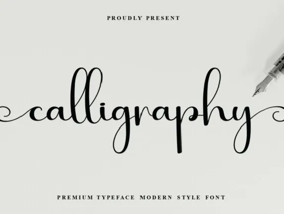 Calligraphy Script Typeface font