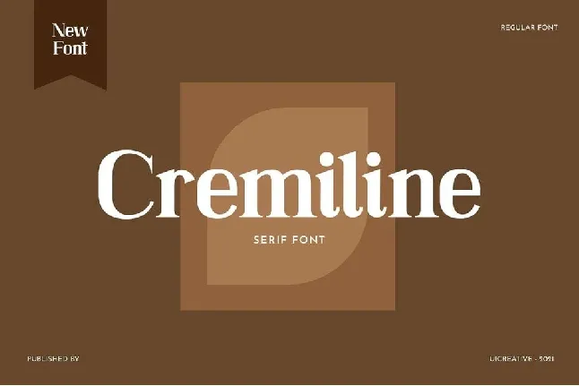 Cremiline font