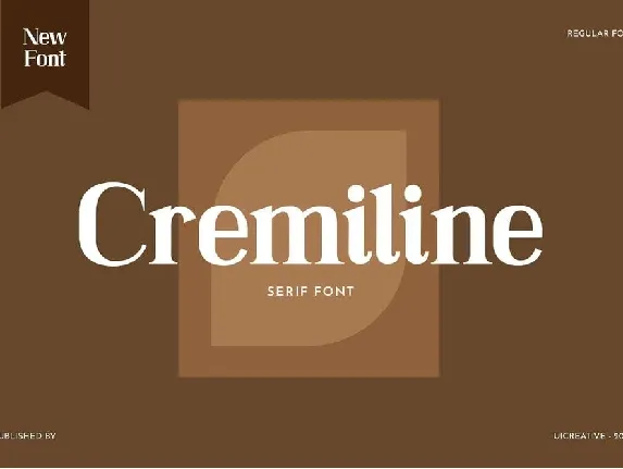 Cremiline font