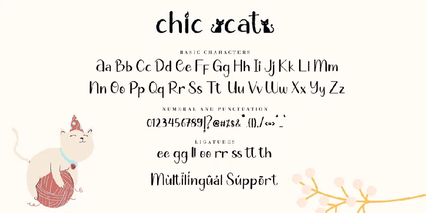 Chic Cat font