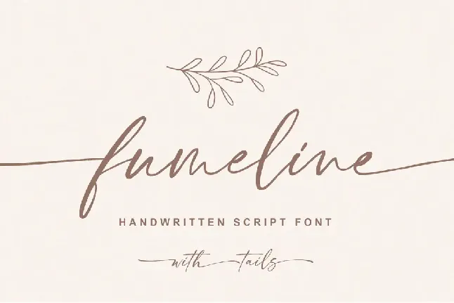 Fumeline font