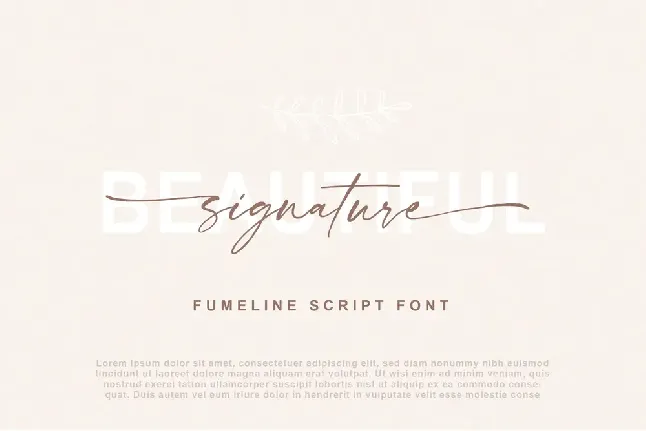 Fumeline font