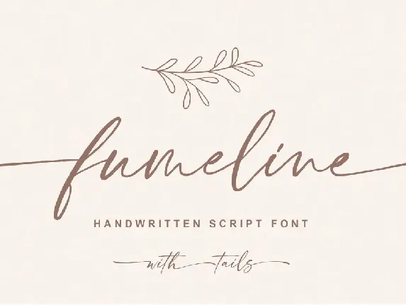 Fumeline font