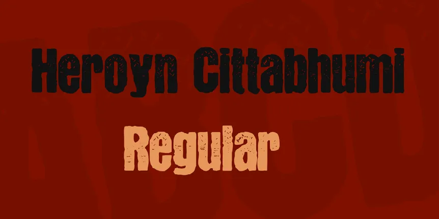 Heroyn Cittabhumi font