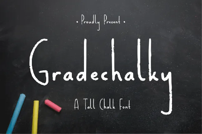 Gradechalky font