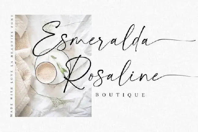 La Beauties Script font