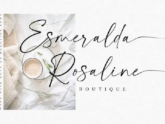 La Beauties Script font