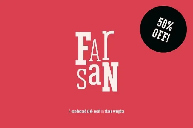 Farsan Slab Serif font