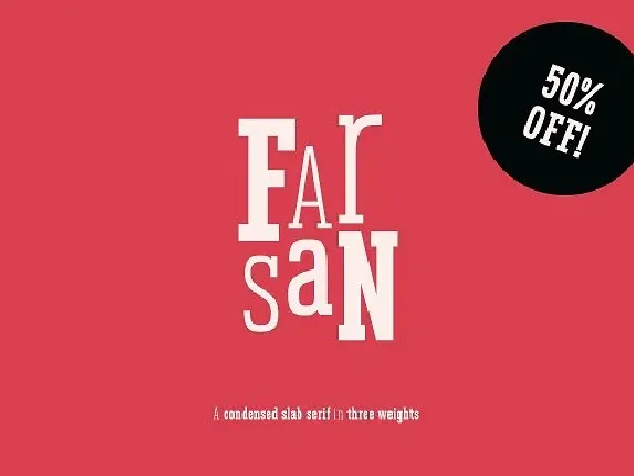 Farsan Slab Serif font