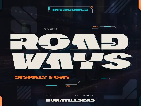 Roadways Oblique font