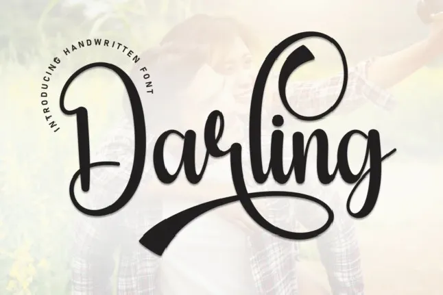 Darling Calligraphy font