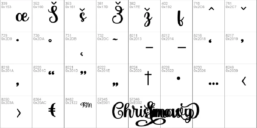 Christmas Snowy font