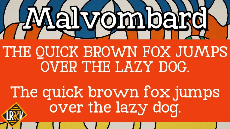 Malvombard font