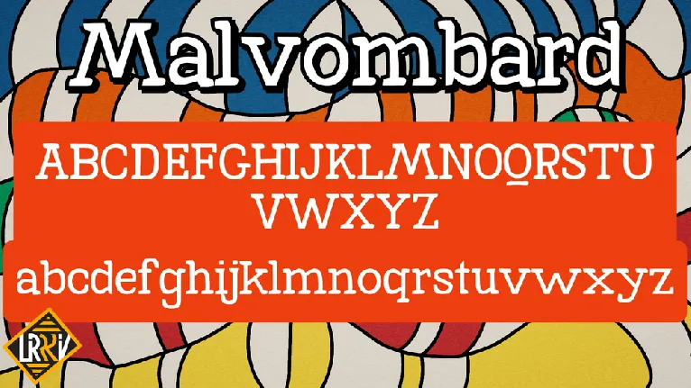 Malvombard font