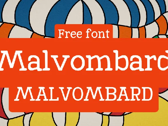 Malvombard font