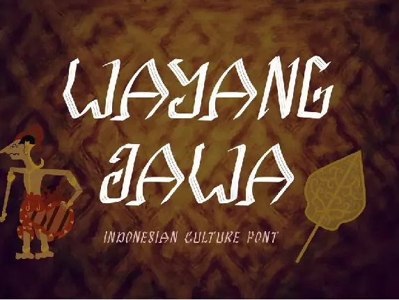 Wayang Jawa font